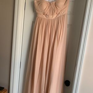 Jenny Yoo blush bridesmaid dress, size 10